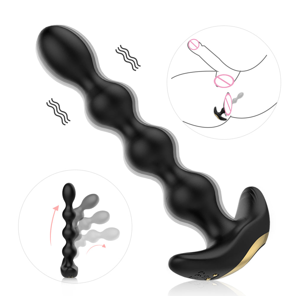 S362 drop shipping adult sex toys vibrating butt plug anal beads vibrador anal toys for