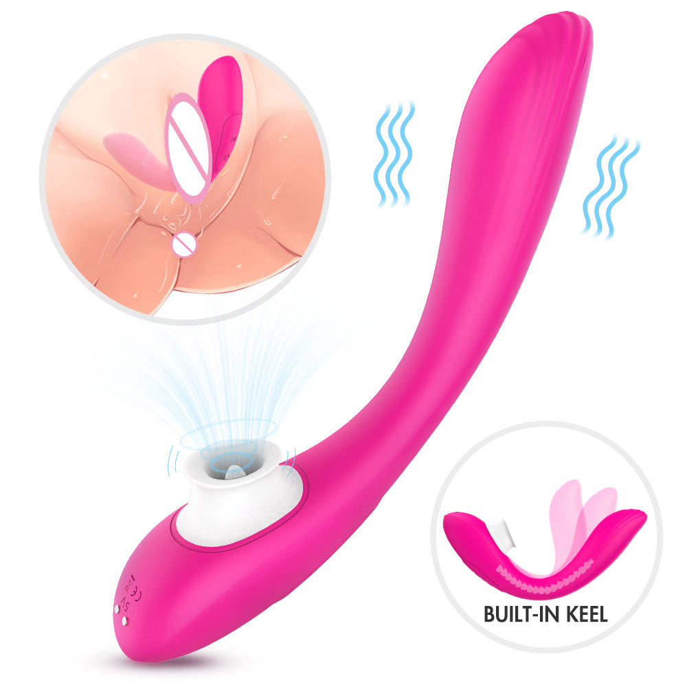 S204 2 in 1 g spot vibrator nipple pussy sucking sex breast massage ma pic picture