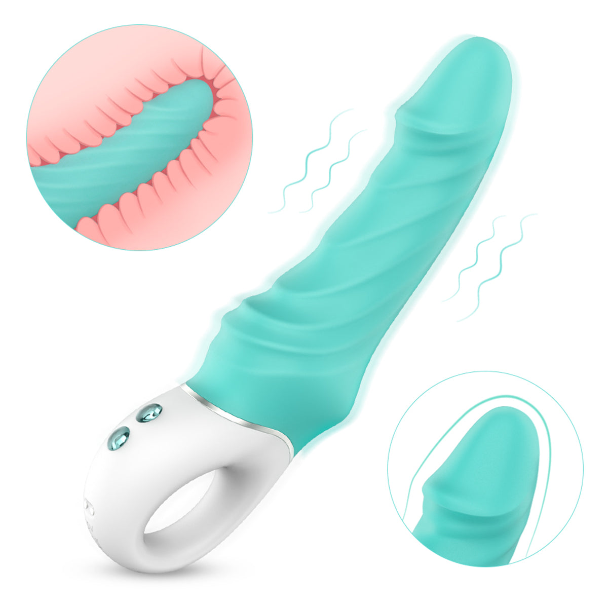 S283 silicone vibrating big dildos adult sex toys machine strapless di