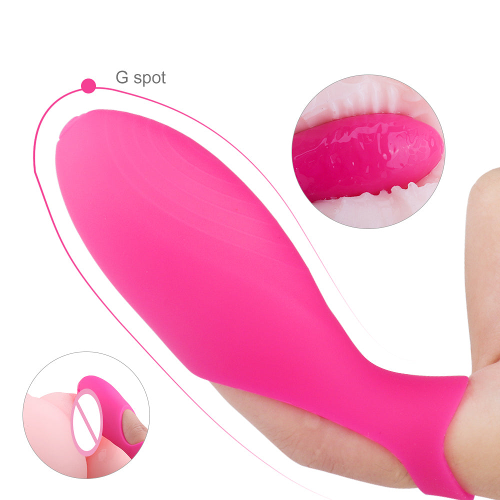 S236 Amazon Hot Sale pink silicone g spot clitoral Anal pussy woman mini vibrator finger vibrator sex photo