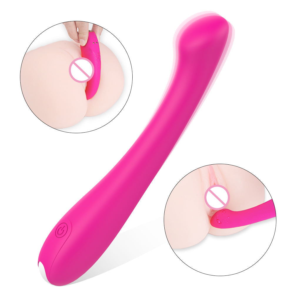 Soft silicone adult vibrating private label sex toy g spot silicone vibrator for women