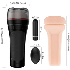 S167-2 silicone automatic hands free male vagina masturbator cup ass vibrating masturbation toys for men masturbating electric