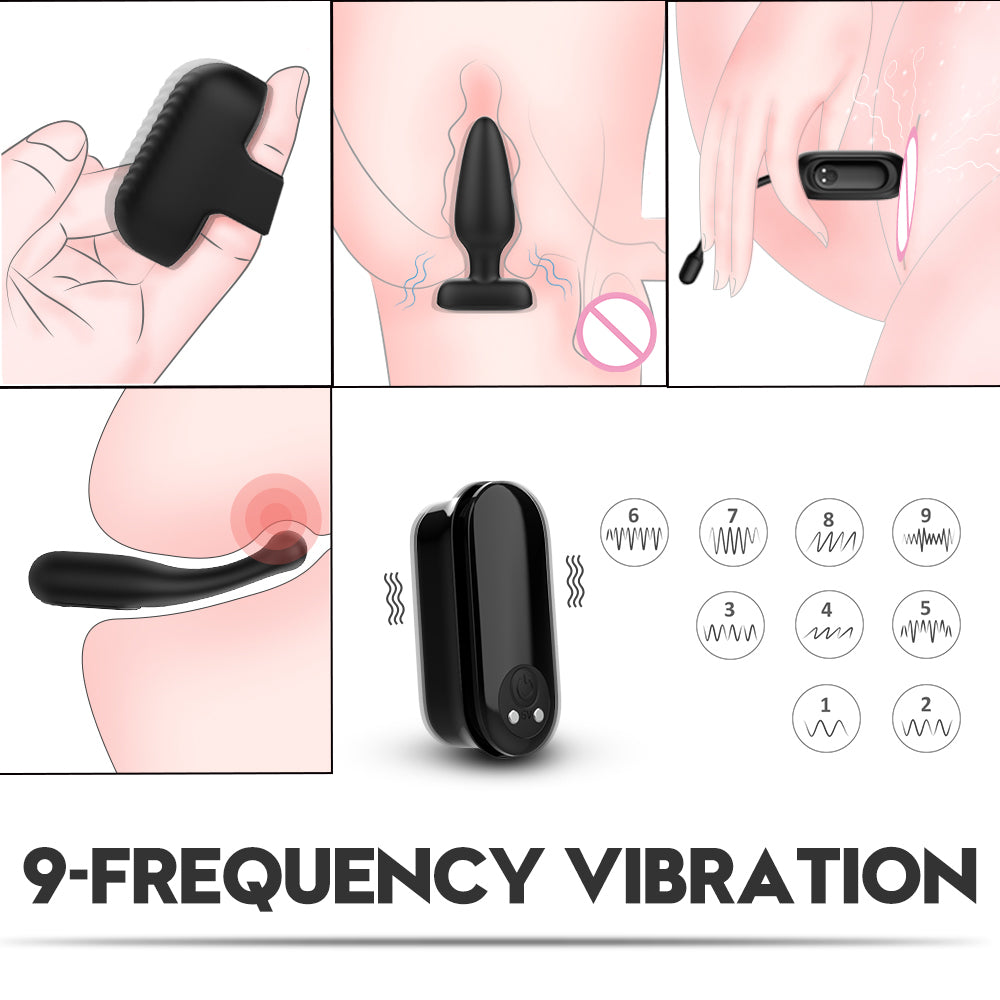 S430  drop shipping anal plug g spot vibrators finger sleeve vagina vibrator sex toy sets