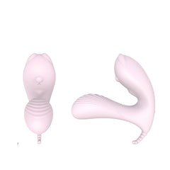 S083  g spot clitoral wearable pink silicone vibradores wireless vibrator panties with remote control sex toy women adult