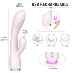 S085 Vagina G Spot Vibrator Women Sex Toys Clitoris Rabbit Vibrator