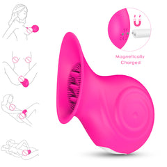 S126  Silicone Tongue Sucking Clitoris Licking Vibrator For Women Orgasm