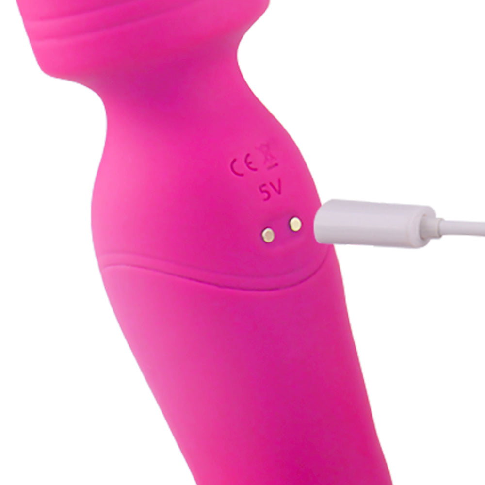 S197  Wholesale Soft silicone body face neck leg massager wand vibrating massage machine products