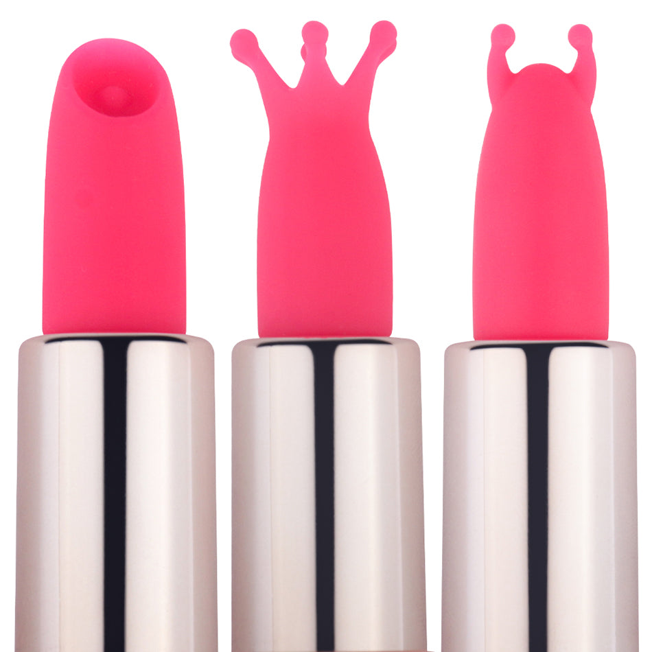 S213 Factory Privacy female 3 heads mini massager lipstick vibrator sex toy for women nipple clitoris stimulation