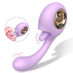 S521 New Arrival handheld G spot love egg tongue licking vibrator for women masturbating
