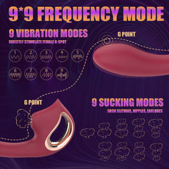 S434 Bendable tile clitoris g spot double stimulation Vibrator Sucker handheld Vibrator for women