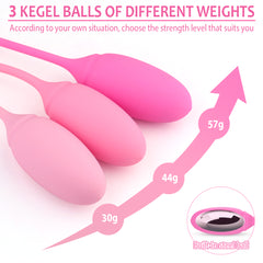 S223-2  silicone natural women vaginal pelvic floor exerciser ben wa balls kegel balls set for tightening massager