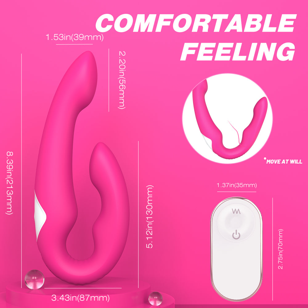 S328  consoladores para mujer Adults Dildo Lesbian Sex Vibrator 9 Speeds Double Vibrating Silicone Adult le