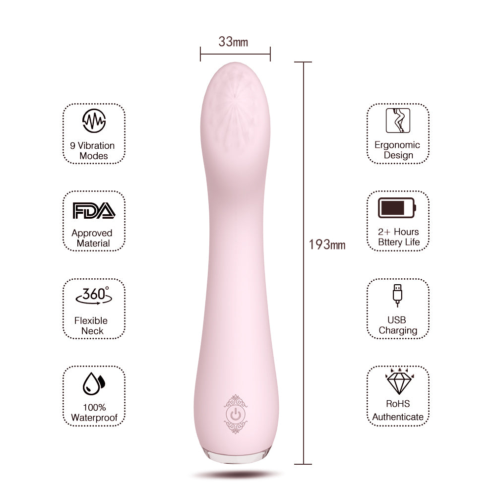 S086  Hot Selling Wholesale Usb Rechargeable Vibrator Sex Toys 9 frequency Vibrating