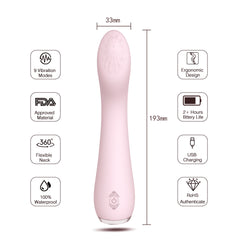 S086  Hot Selling Wholesale Usb Rechargeable Vibrator Sex Toys 9 frequency Vibrating