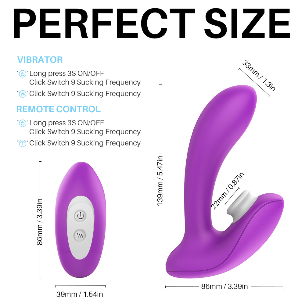 S188-2 Oral Sex Suction Clitoris Stimulation 9 Vibrating Female Masturbation Erotic Sex Toys For Adult Vagina Sucking Vibrator