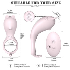 S084 Cora  full silicone rechargeable ass dream pink series adult penis ring for couples sexual life of the vibrating cock ring