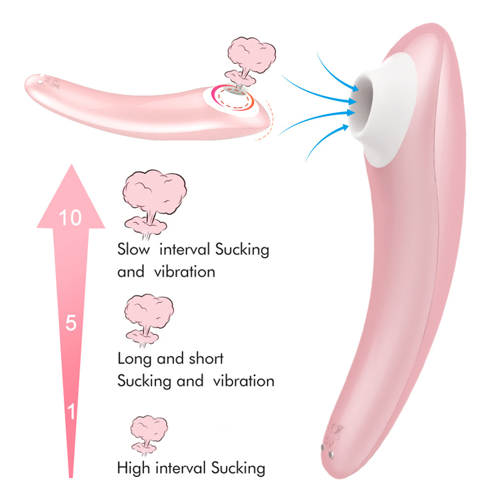 S124  Nipple Clitoris Sucking vibrator for women Suction stimulator female sex toys
