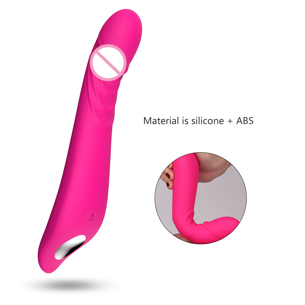 S073 9 Speeds Full Silicone Adult Dildo Vibrator For Woman Sex Toys G picture
