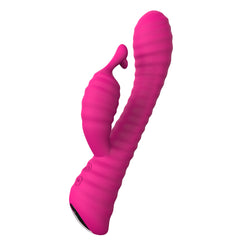 S027  9 Patterns vibrating adult sex toys rabbit vibrator with colorful LED lights