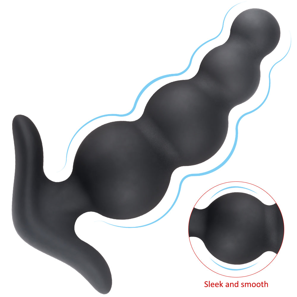S268  Manufacturer Butt Plug Set Medical Grade Silicone Soft Anal Screw Butt Plug Sex Toys Anal Beads