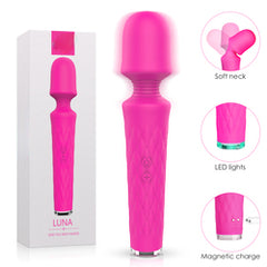 S218-2 soft grade Silicone portable electric vibrating hand-held body Wand massager