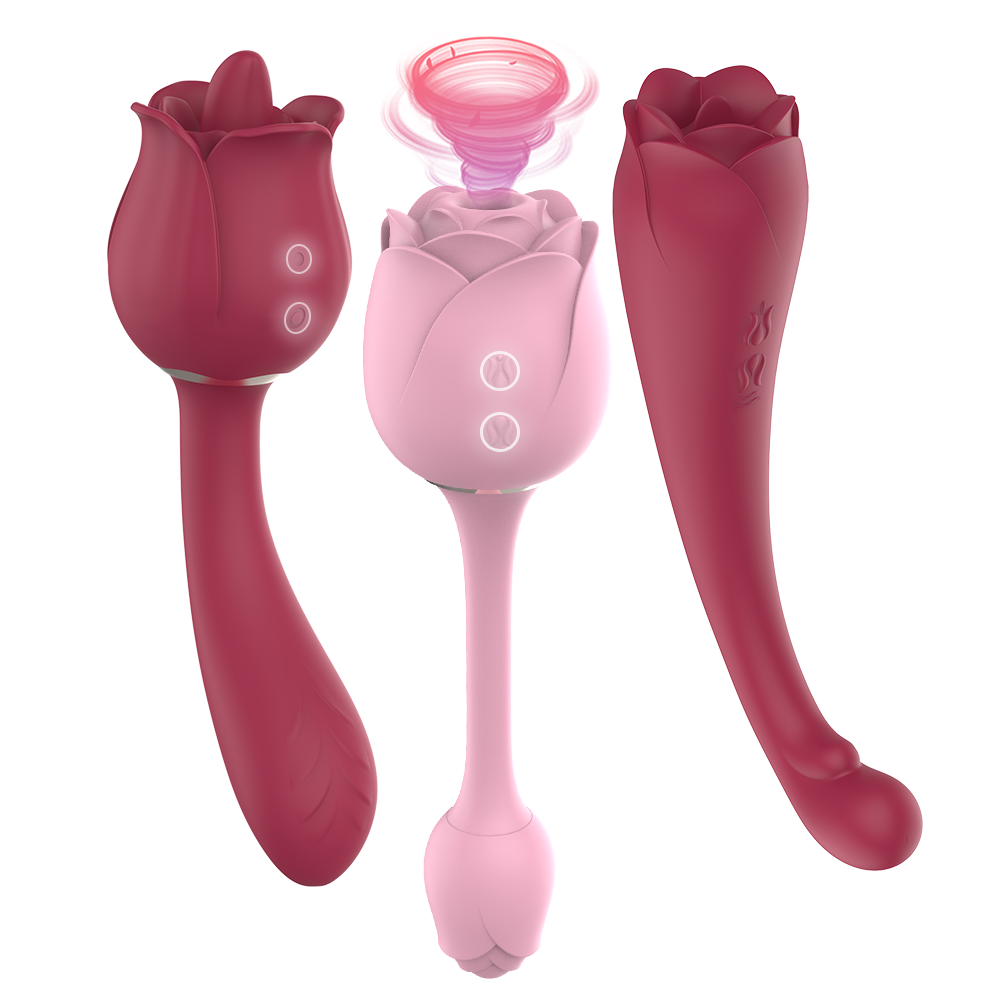 drop shipping rose clit sucker g sopt rose vibrator tongue sex toys for women vagina vibrator pic