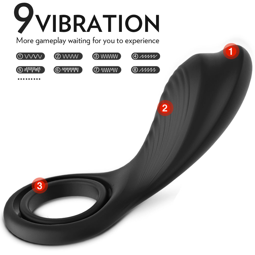 S123-2 Silicone Safety Material Adult Sex Toys Products Electric Vibrating Cock Rings