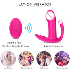 S105  Medical Silicone USB Charge Remote Control Wearable Dildo Vibrator for virgin Female