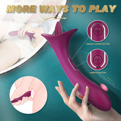 S427 New Arrival 9 frequency licking tongue vibrator for women masturbating G Spot female sex toys