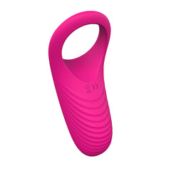 S045  adult product Full Silicone Vibrating Cock Ring waterproof rechargeable penis ring vibrator for couples
