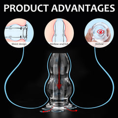 S264  Original factory Acrylic endoscopic anal plug Large butt plug anal toys for men sex toys anal for women