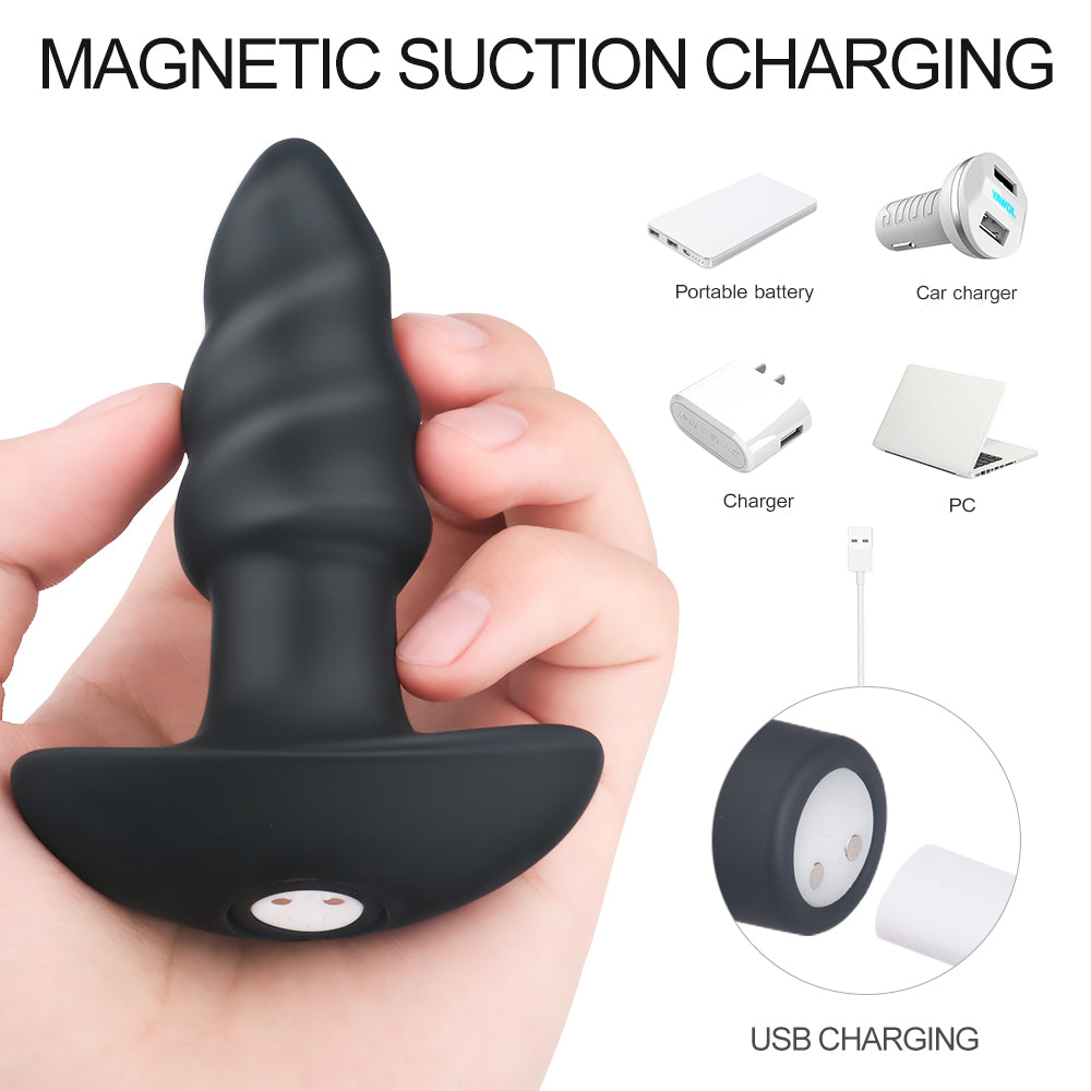 S013-3  Soft silicone electric prostate orgasm male masturbation machine anal toy