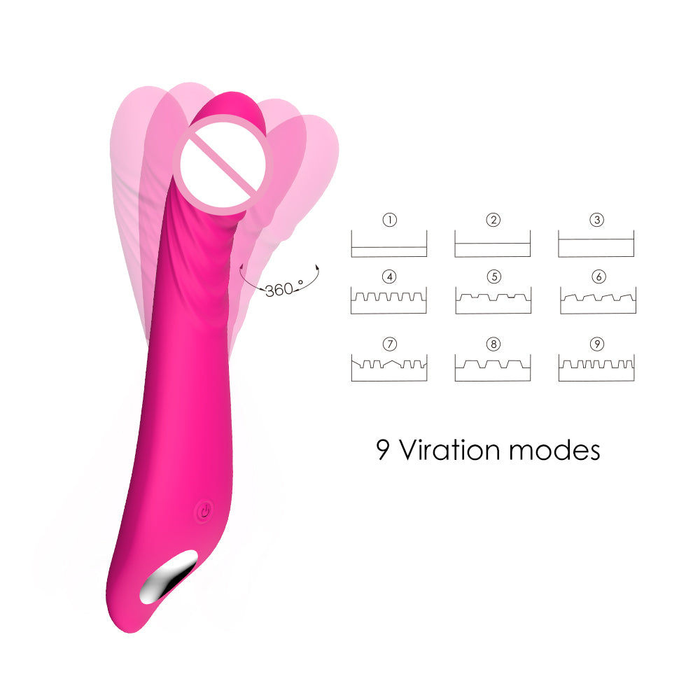 S073  9 Speeds Full Silicone Adult Dildo Vibrator For Woman Sex Toys G Spot Clitoris Women G Spot Vibrator