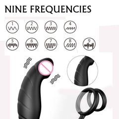 S233  latest japanese wireless cock ring butt plug anal vibrator silicone homemade sex toy for men prostate massager anal