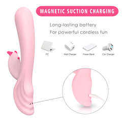 S079 Beautiful Designed Female Women Vagina Massage Sex toy Clitoris Stimulator Electric Shock Power Rabbit Vibrator