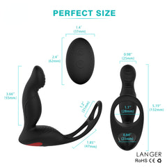 S070-2  soft silicone The latest sex toy rechargeable prostate massager for men masturbate