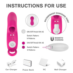 S116-2 remote control finger sleeve vibrator female masturbator g spot vagina finger vibrators for women clitoris stimulator