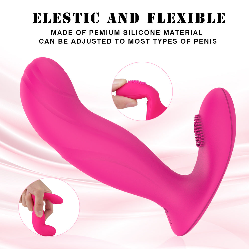 S189-2 Wearable Women Vibrator with Remote Control and 9 Vibration Patterns for Hands-free G-spot Clit Vibrator for Female