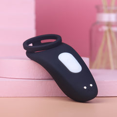 S151 Reusable ring vibrator, silicone penis ring to delay ejaculation time and clit stimulation