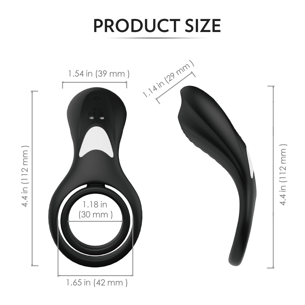 S123-2 Silicone Safety Material Adult Sex Toys Products Electric Vibrating Cock Rings