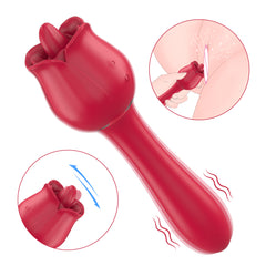 S361-6 drop shipping g spot rose vibrator rose licking tongue vibrator sex toys for woman