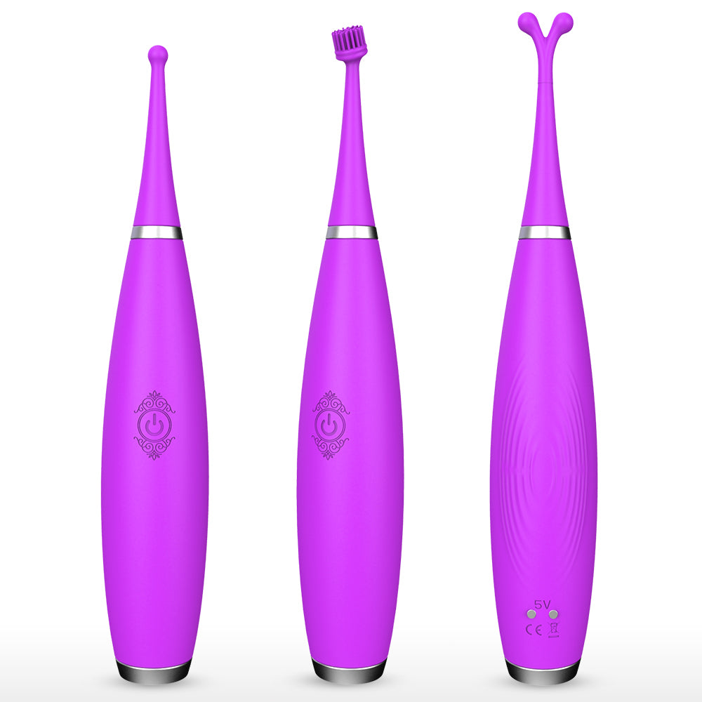 S101-2  Adult Products 9 Modes G-spot Clitoris Dual Vibrating Stick Waterproof Multi-speed Vibrator