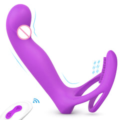 S266-2  rechargeable remote mens female dildo g spot sex silicone cock penis ring vibrator anal vibrating cock ring for couple