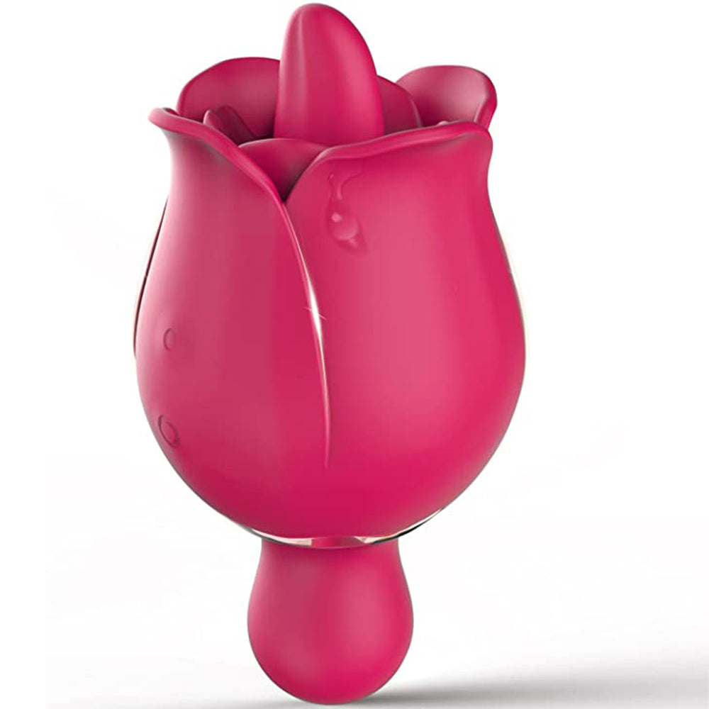 S361-3 drop shipping rose tongue vibrator clitoris stimulate rose vibrator sex toys for woman