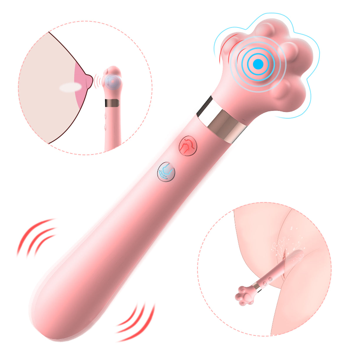 S359 women's g spot stimulator Cat claw vibrator nipple massager vibrator sex toys for woman