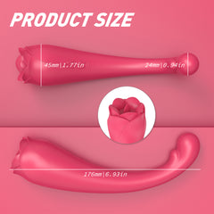 S374 drop shipping licking sex toys clitoris nipple stimulate rose vibrator tongue vibrator for women