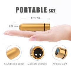 S102-3 waterproof rechargeable mini bullet vibrator sex toy for clitoris stimulation