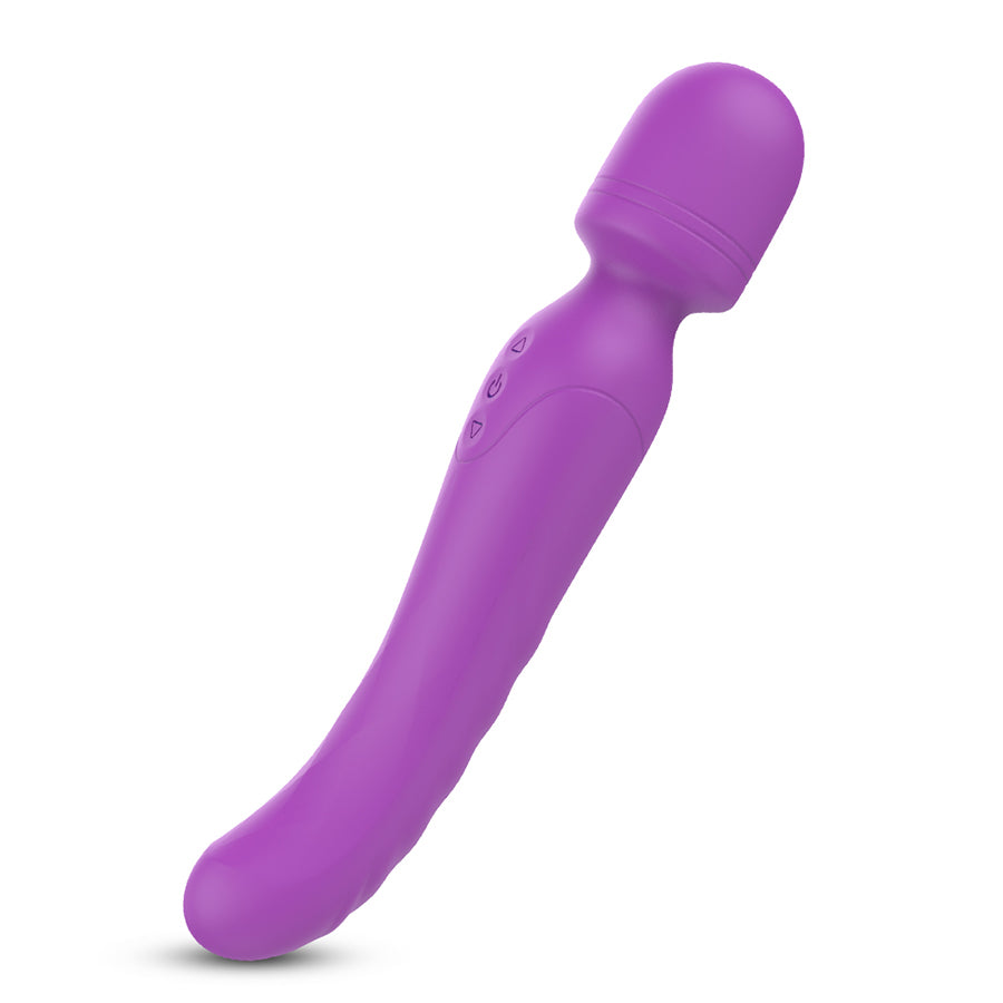 S197  erotic rechargeable japanese waterproof av sex wand heated g spot clitoris stimulation wand massager vibrator for women