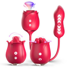 S361/S372/S389-5/S475/S374clitoris sucking rose vibrator for women tongue licking sexy toys for women 2 in 1 adult sex rose toy