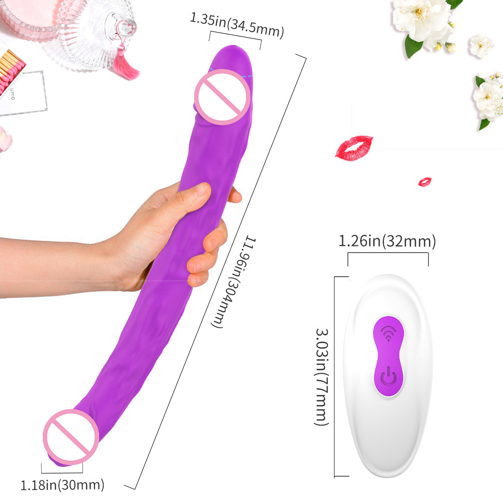 S221-2 wholesale remote control vibrating double big size dildos adult lesbian sex toys dildos for women huge realistic